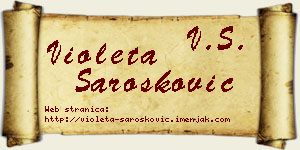 Violeta Šarošković vizit kartica